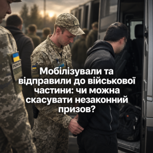 Незаконна мобілізація через ТЦК: суд скасував призов уже після відправлення чоловіка до військової частини